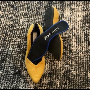 Rothy’s - The Point Flats Marigold Mustard Women’s Size 8